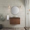 James Martin Vanities 31.5'' Single Vanity, Mid-Century Wlnt, Champagne Brass Base w/ Charcoal Black Composite Stone Top 805-V31.5-W-CB-CH - alternate 3